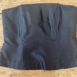 J. McLaughlin Sleeveless Black Silk Corset Top (size 6). Retail: $120